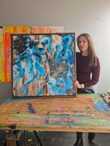 Acheter un tableau original en Belgique auprès d’une artiste contemporaine belge. Œuvres uniques, service personnalisé et livraison à domicile. Laetitia Nemery